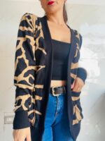 Cardigan animal print