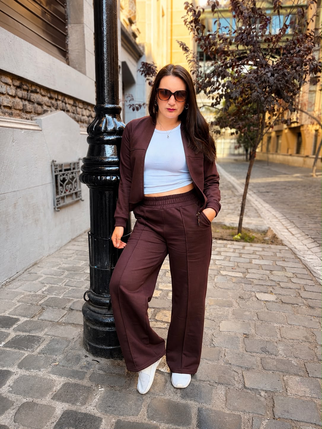 Conjunto Poleron + Palazzo Café