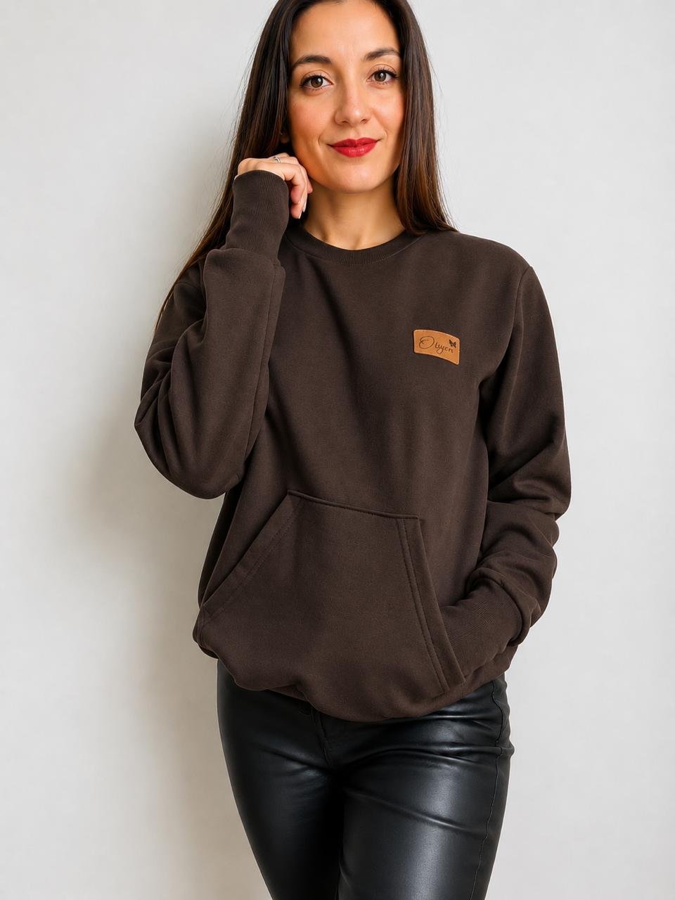 Poleron Oversize cuello polo